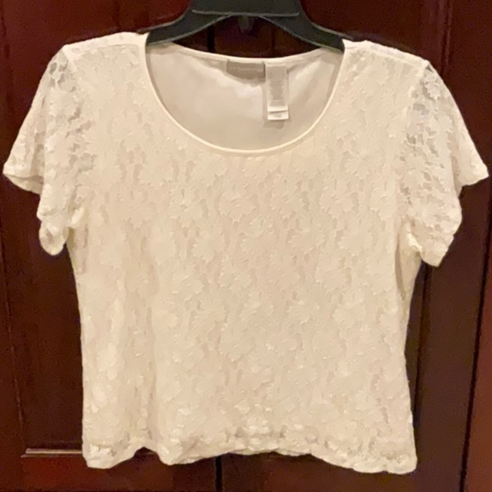 Liz Claiborne Lace Top Size Large